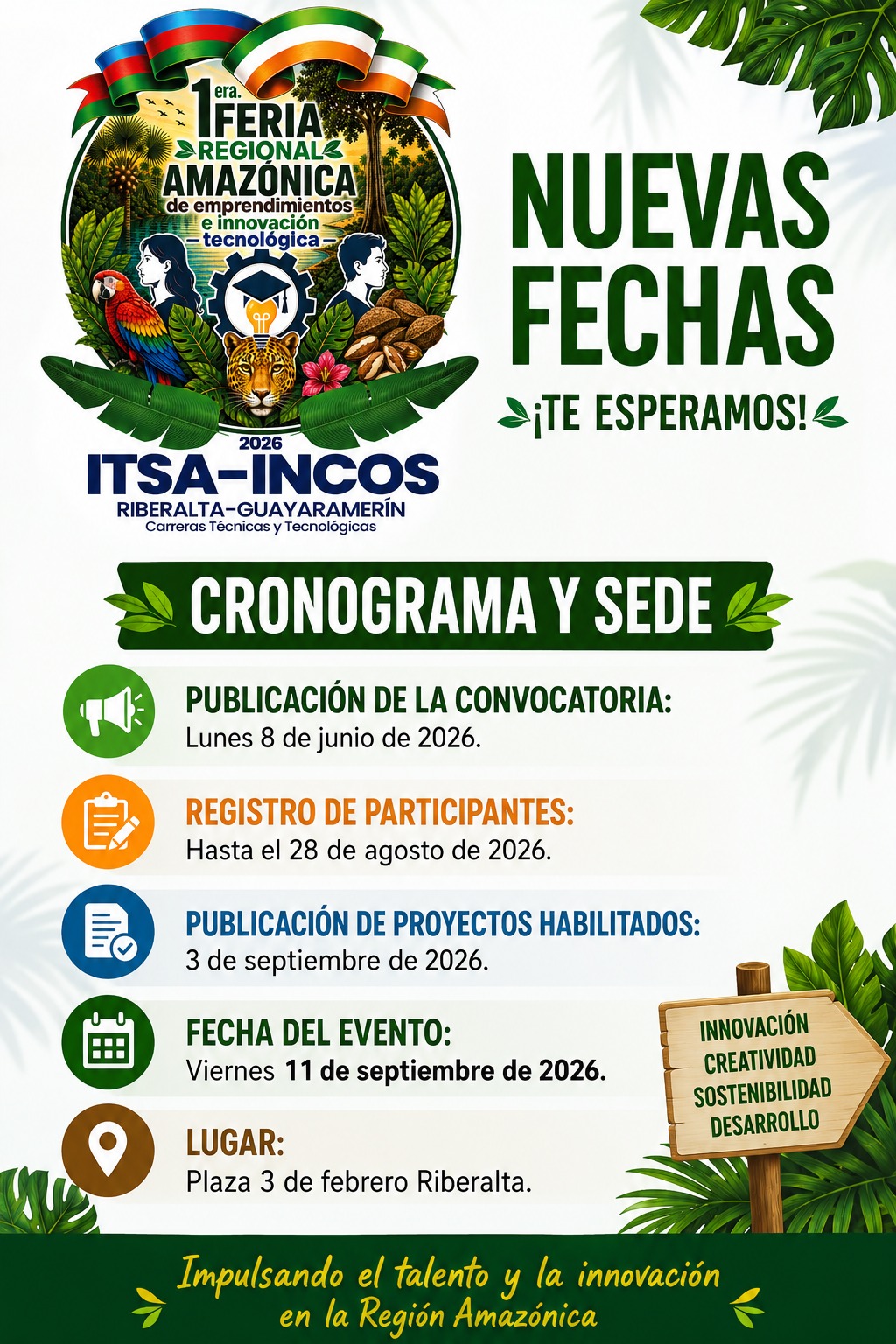 Convocatoria Feria Regional Amazónica 2026