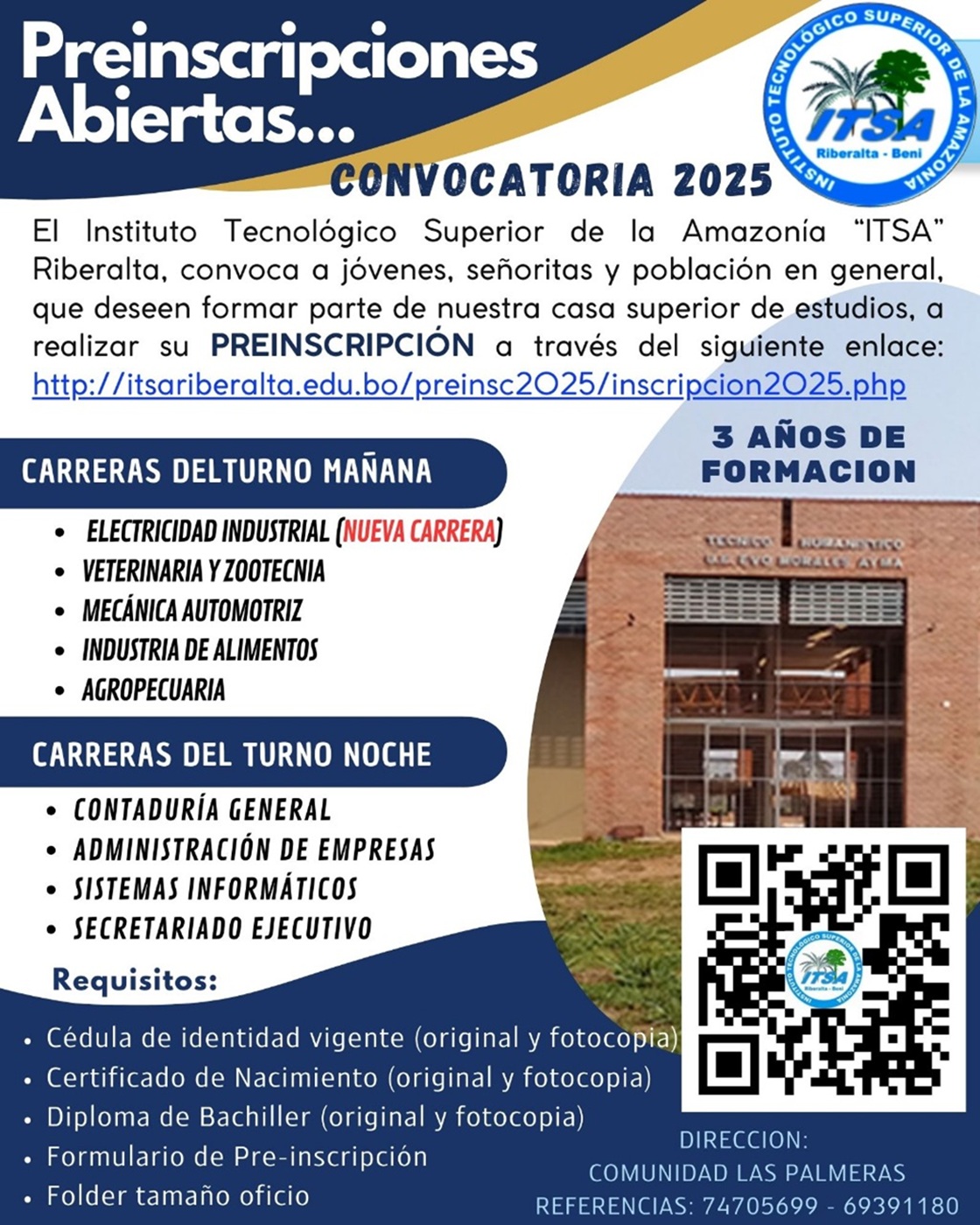 Convocatoria ITSA 2025